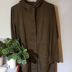 NWOT Love Tree Olive overcoat